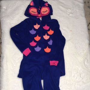 Cat and Jack Fleece Onesie Pajamas